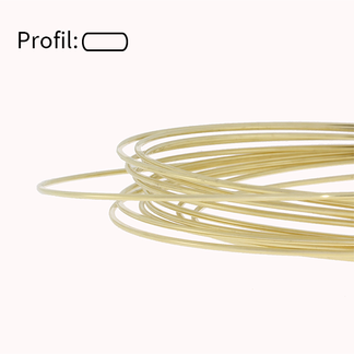 750 Tråd lys flatvalset 0,10 mm