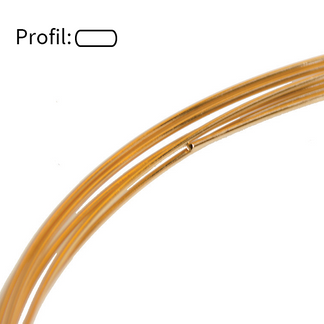 585 Tråd rødlig flatvalset 0,20 mm