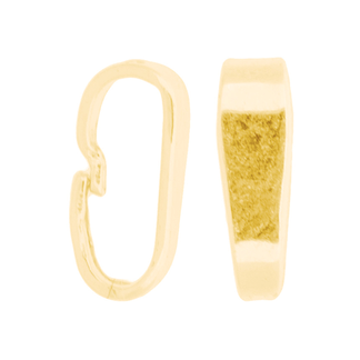 925 Hempe trekant glatt 8 mm forgylt