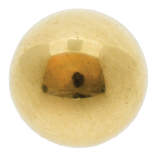 Pallo, 1 reikä,  7 mm, 18 K