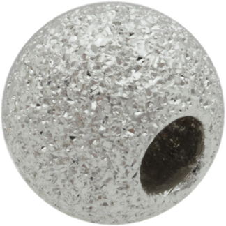Pallo kimalteleva 6.0 mm reikä 2.0 mm, 925 hopea