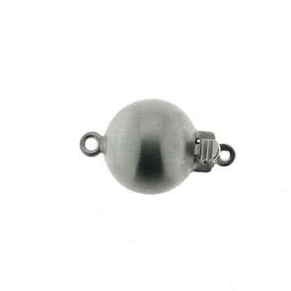 Korulukko, kuula, matta Ø 8.0 mm,  925 hopea