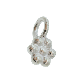 925 Anheng blomst 4,6 mm forgylt