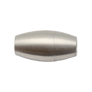 Magnetlås oval 18 x 9 mm matt stål
