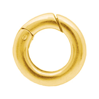 Lukkorengas pyöreä 18.0 mm, kullattu 925 hopea