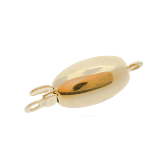 Korulukko ovaali pallo 10 x 6 mm, 14 K