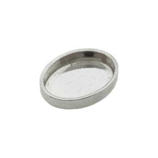 Istutuskuppi, ovaali 19 x 25 mm  925 hopea