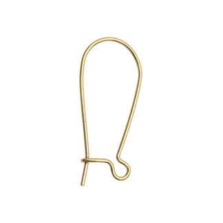 925 Ørekrok enkel låsbar 17 mm forgylt