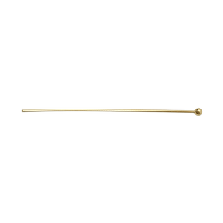 Nuppineula 40 mm / Ø 0,6 mm  kullattu 925 hopea