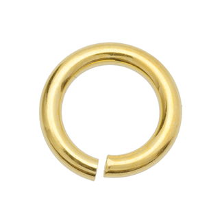 925 Øsken rund 4 mm forgylt 50 stk