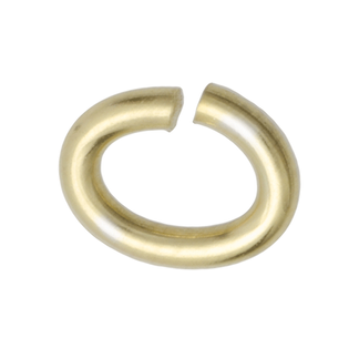 925 Øsken oval 5 x 4 mm forgylt 50 stk