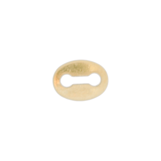 Leimalaatta ketjuun, ovaali 5x3.7mm,paksuus 0.45,