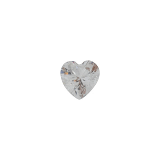 CZ  Kirkas sydän, White Heart,  4.0  mm
