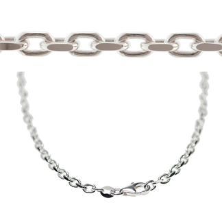 925/Ankerlenke 21cm.Fasetert.