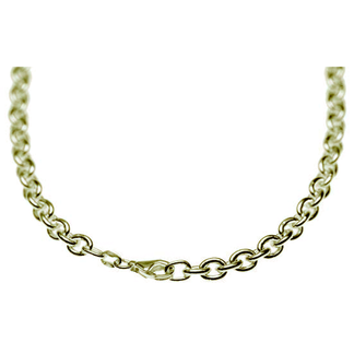 925 Anker rund 1,5 mm 50 cm forgylt