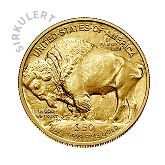 1 oz Sirkulert American Buffalo Gullmynt