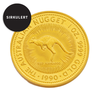 1 oz Sirkulert Australian Nugget Gullmynt
