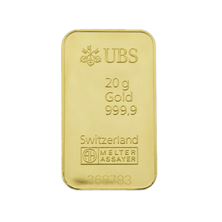 Fintgullbarre UBS 20 g